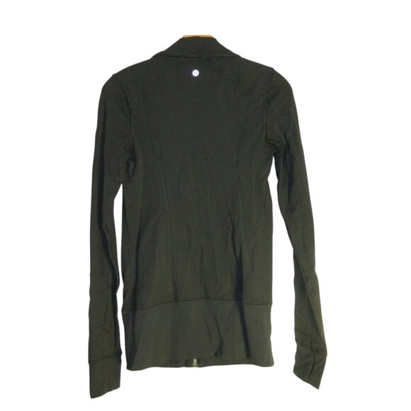 Lululemon Black Nice Asana Colour Blocked Scuba Jacket Size 4 - Picture 12 of 16